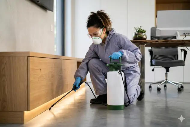 Fumigation and pest control team at work