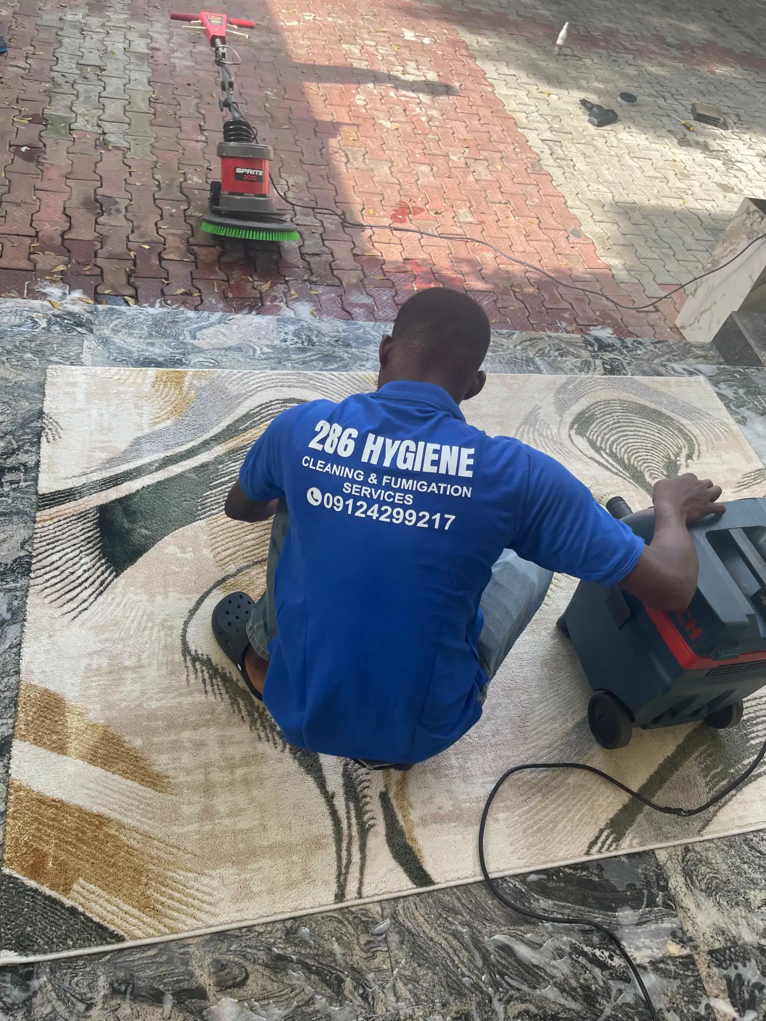 Removal of dust and allergens from upholstery